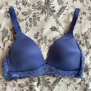 Aerie real sunnie wireless lace-trimmed bra - 32C